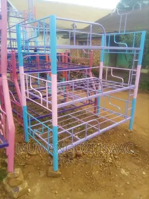 Triple Metallic Bed