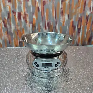Stainless Steel Kitchen Scale With a Bowl