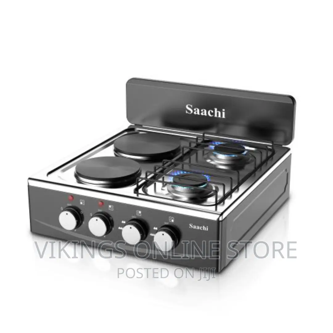 Saachi 2gas Plus 2electric Hot Plates Table Top