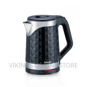 Saachi 2litres Stainless Steel Electric Kettle Silver -Black