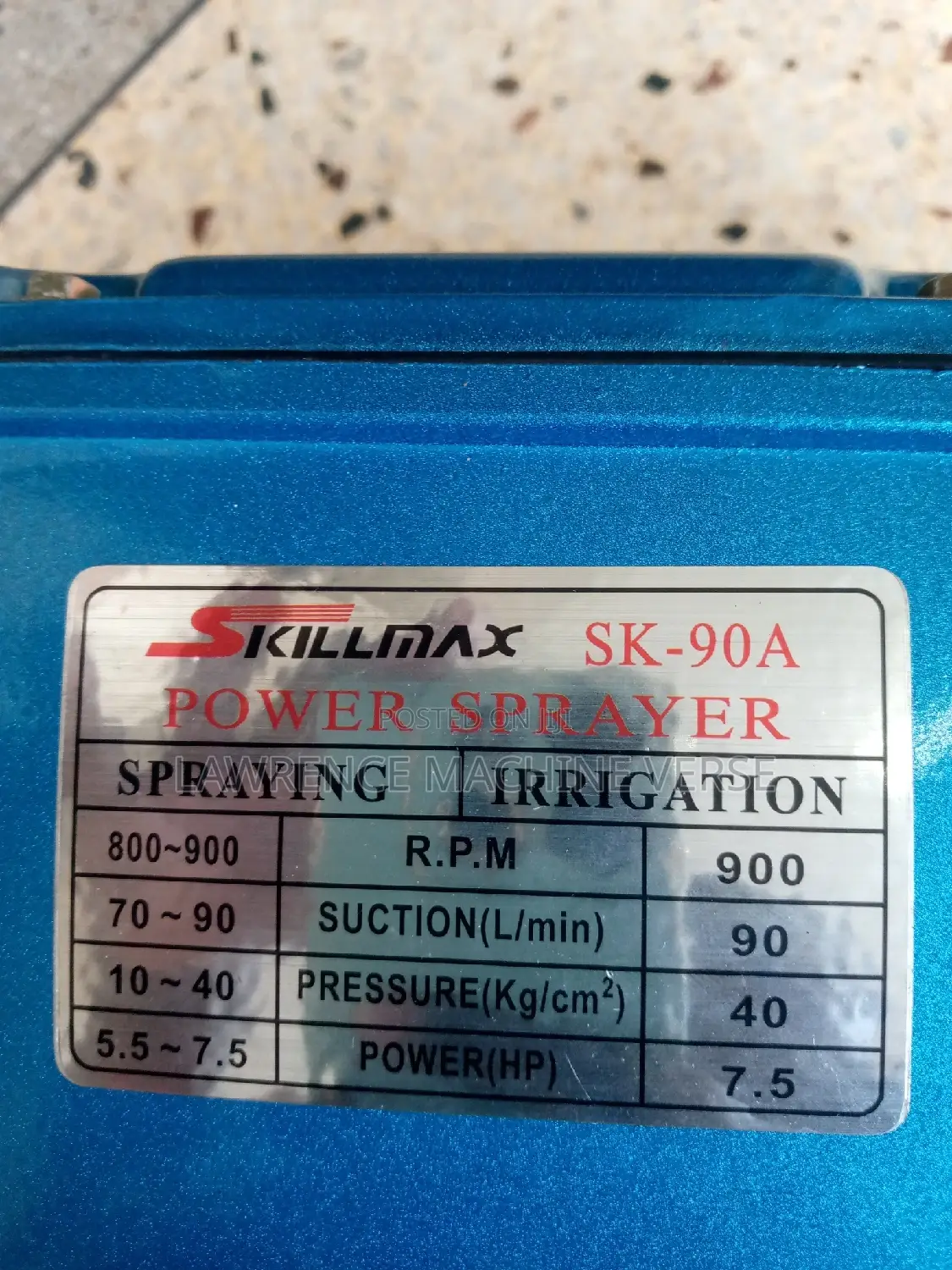Power Sprayer Head 7.5HP 90A