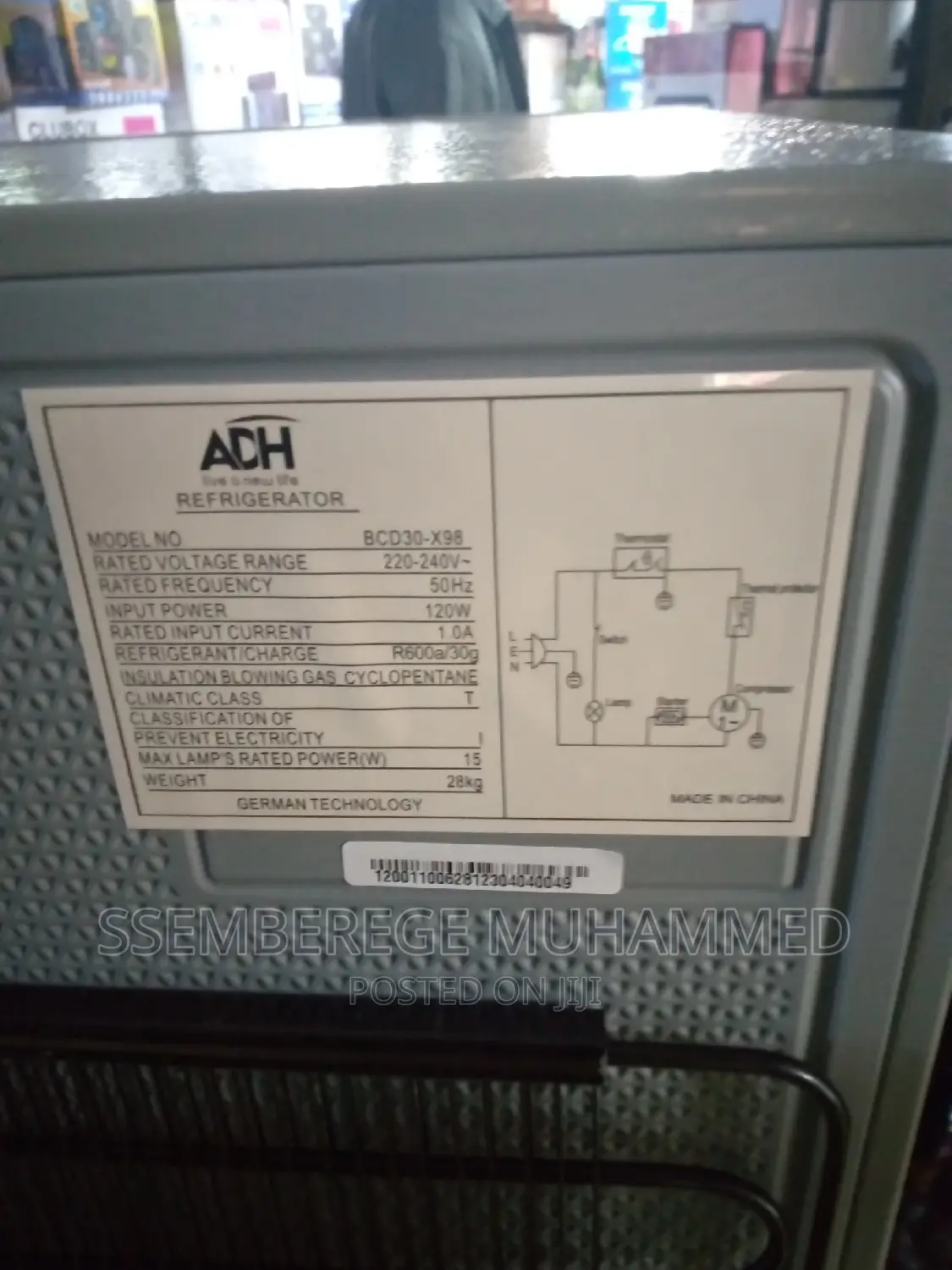 Refrigerator ADH Bcd30x98