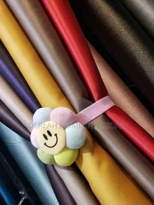 Quality Plain Curtains With Flexible and Fancy Tie-Backs