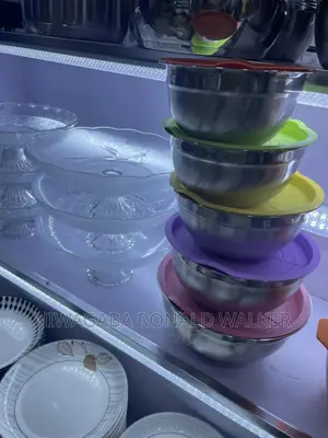 6pc Stainless Serving Cake Mixing Bowls