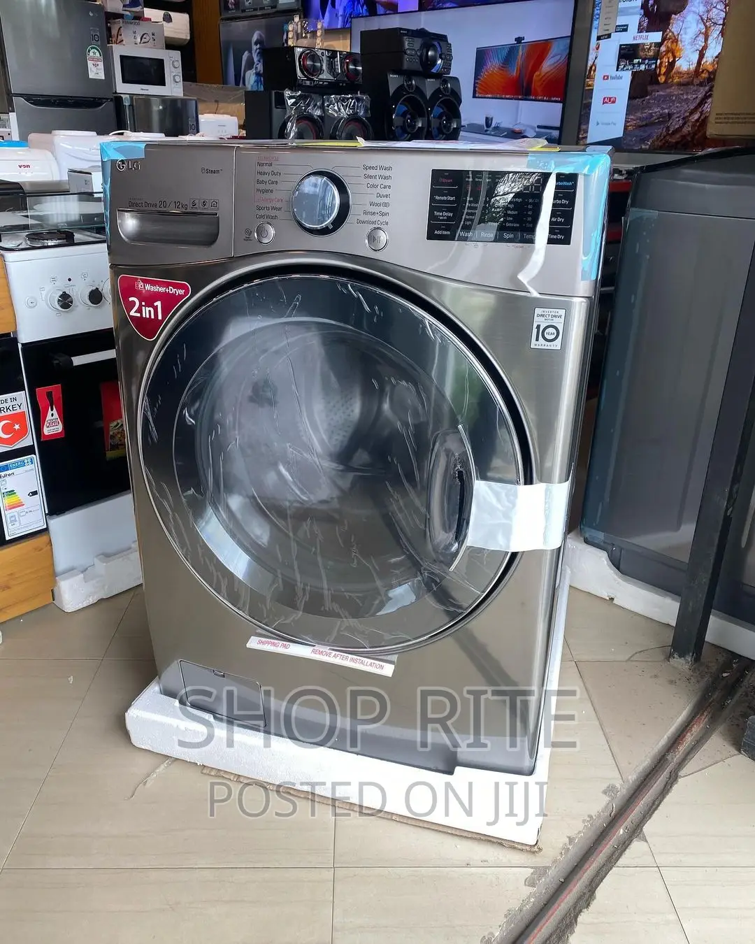 Heavy-Duty 2in1 LG 20/12kgs Front Loader Washing Machine's