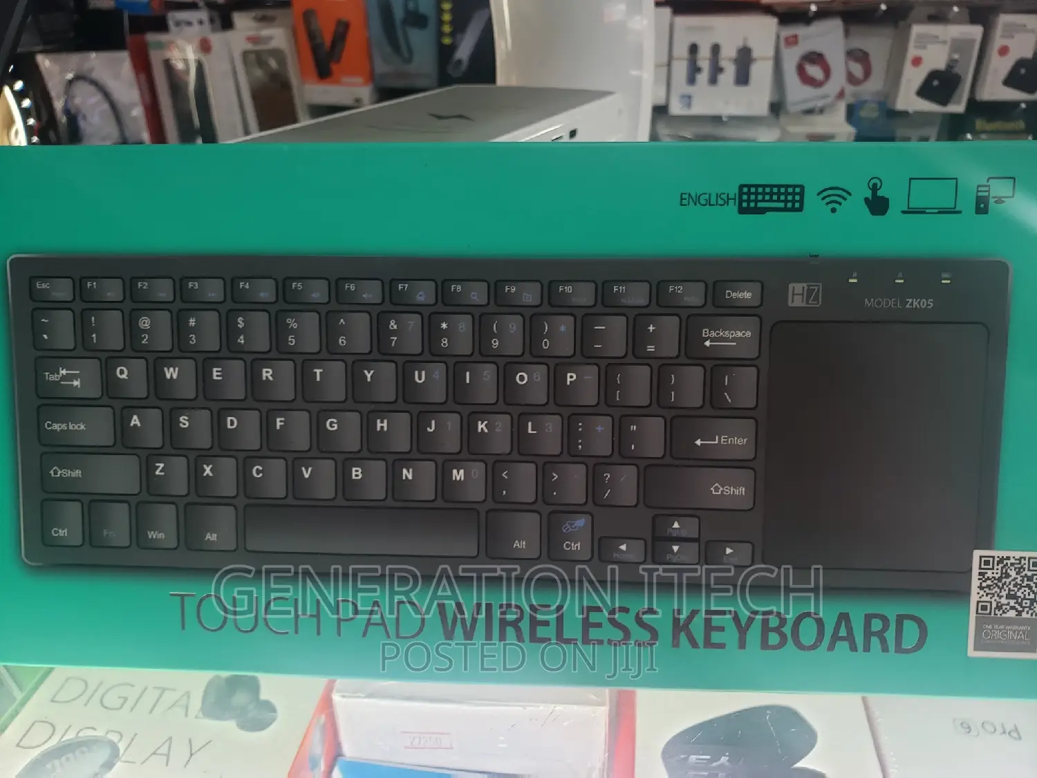 Wireless Keyboard With Touch Pad ZK05