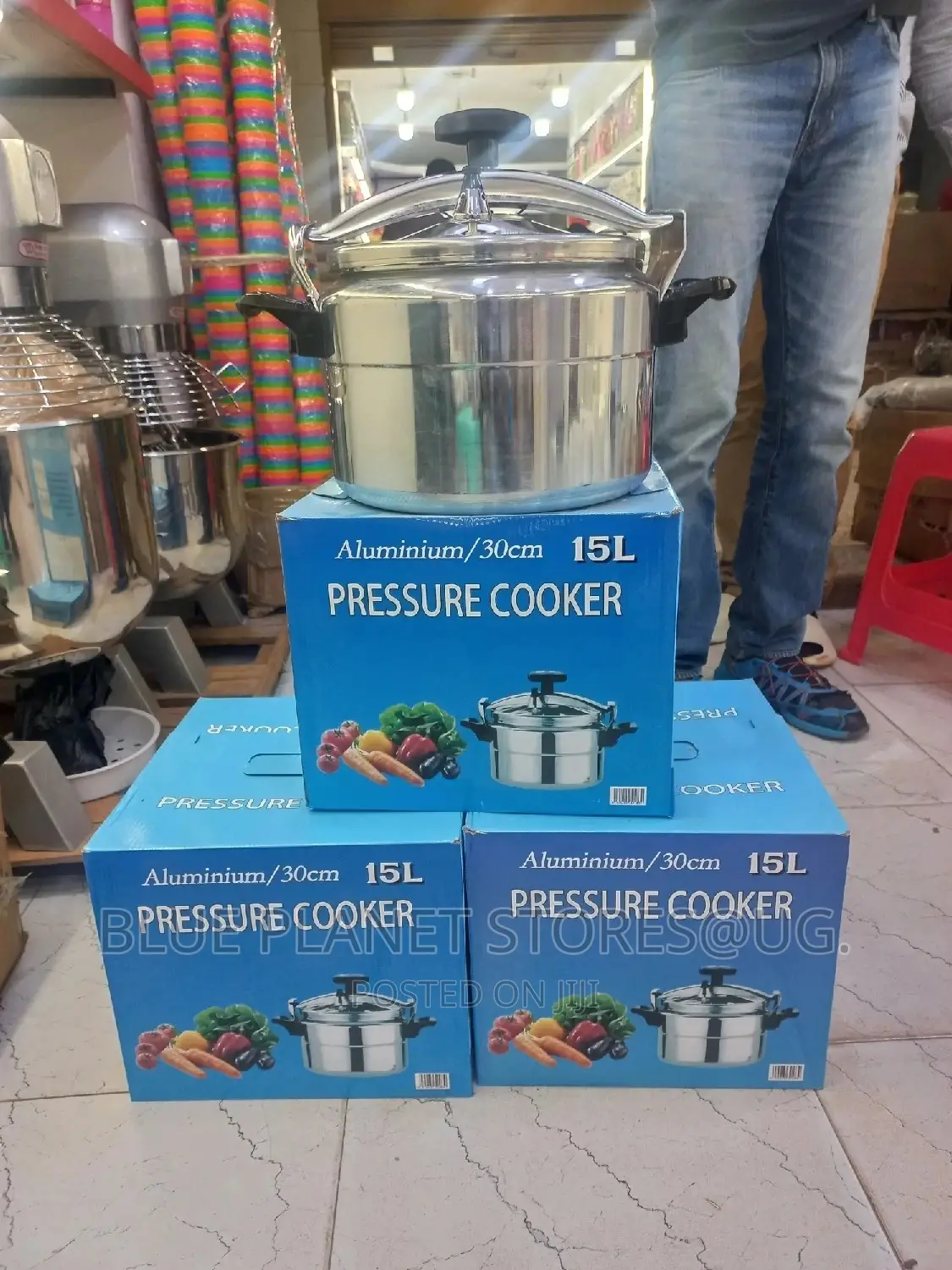 GENERIC 15litres Pressure Cookers \\ Aluminium/30cm