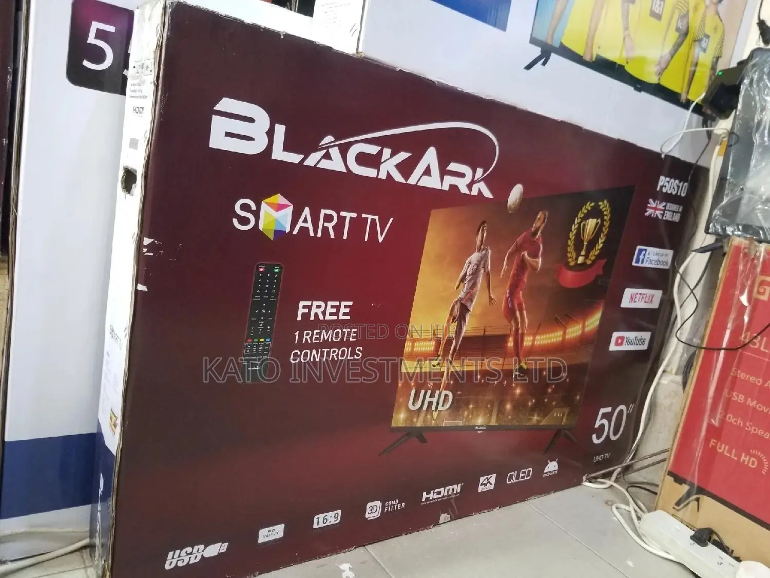 Black Ark 50inches Smart TV