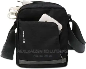 CARLTON 21cm Polyester Grey Travel Sling Bag
