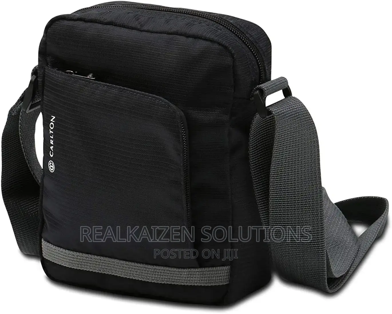 CARLTON 21cm Polyester Grey Travel Sling Bag