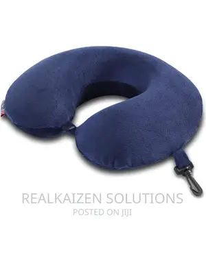 Carlton Blue Memory Foam U-Shape Travel Pillow
