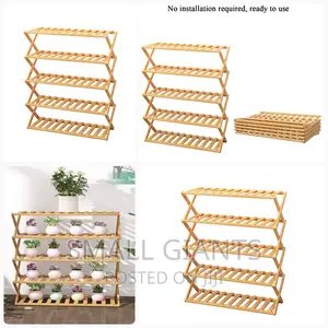 Foldable Bamboo Shoe Rack