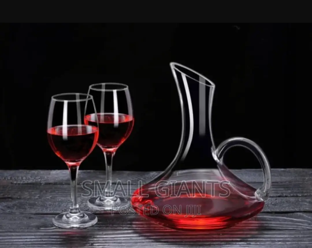 Wine Decanter Set With 6 Wine Glasses