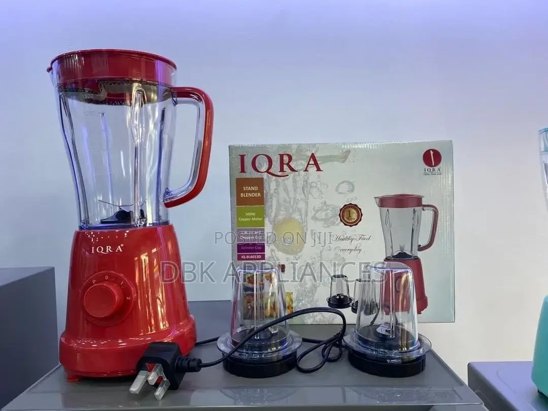 IQRA 1.5L Jar Chopper Cup Stand Electric Blender