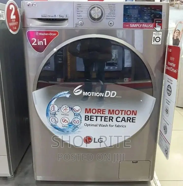Original 2in1 LG 8/5kgs Front Loader Washing Machine's