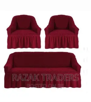 3 Seater, 1 Seater And 1 Seater Elastic Sofa Cover Set