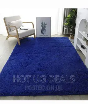 Large Size Soft Fluffy Center Carpets 2x3m- Blue