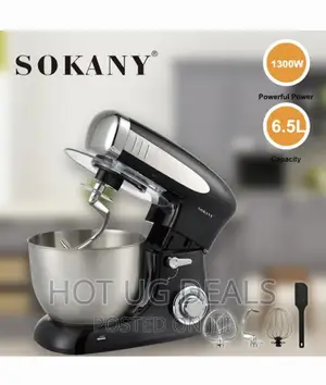 Sokany 270 Planetary Mixer Food Mixer Bakery 6.5L Stand
