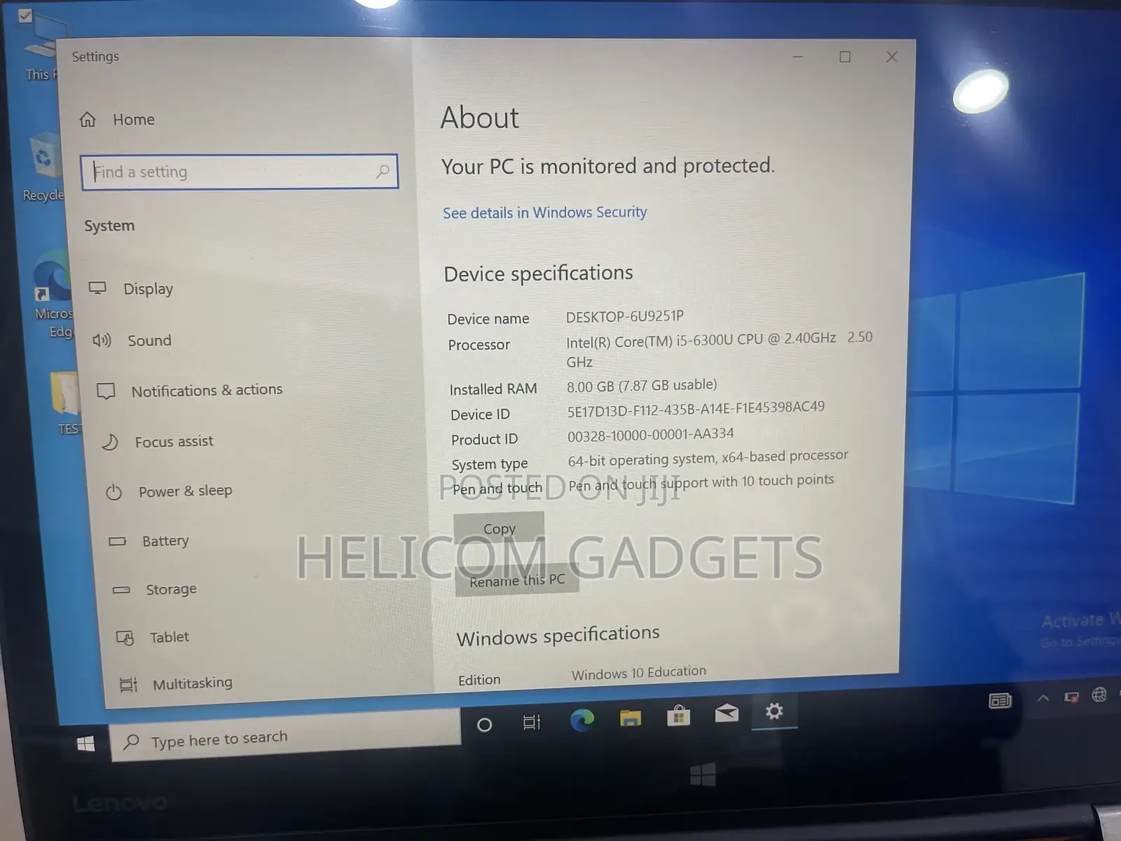 New Laptop Lenovo Thinkpad X1 Yoga 8GB Intel Core I5 HDD+SSD 256GB
