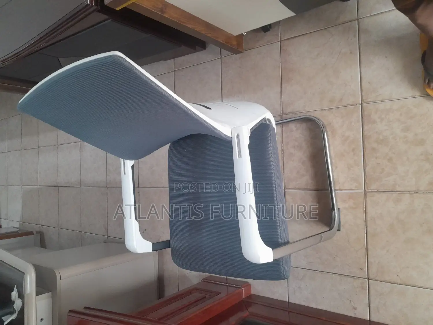 Grey White Boardroom/Visitors Chair