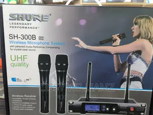 Shure SH-300B Black Wireless Microphone/Shure Microphone