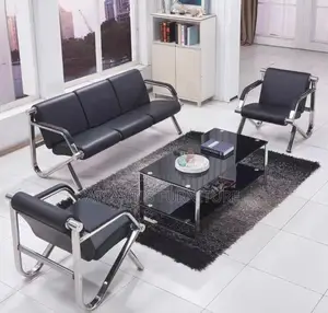 An Executive Sofa Set of Three Chairs Only