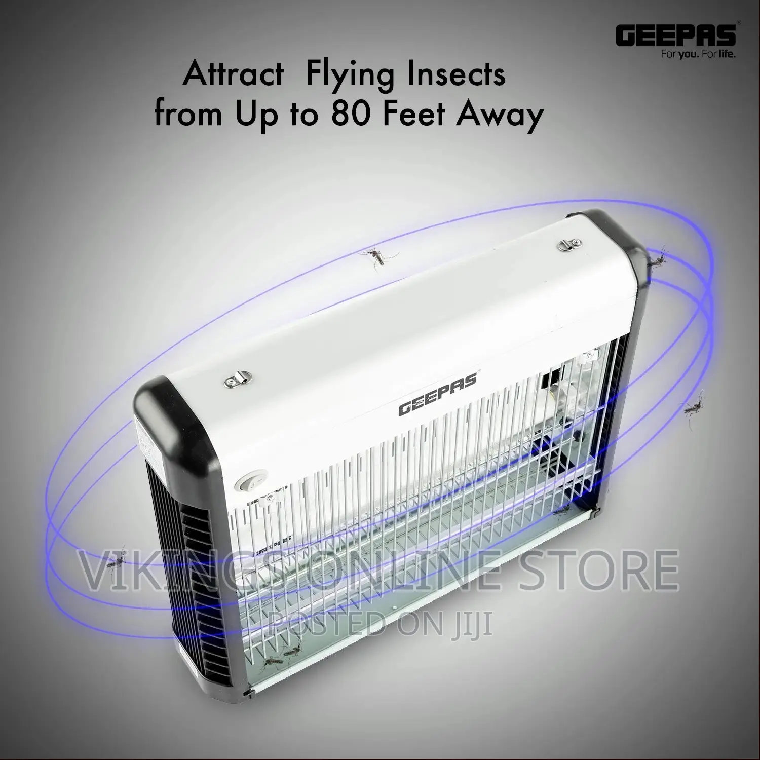 Geepas GBK1131N Fly and Insect Killer – Powerful Fly Zapper