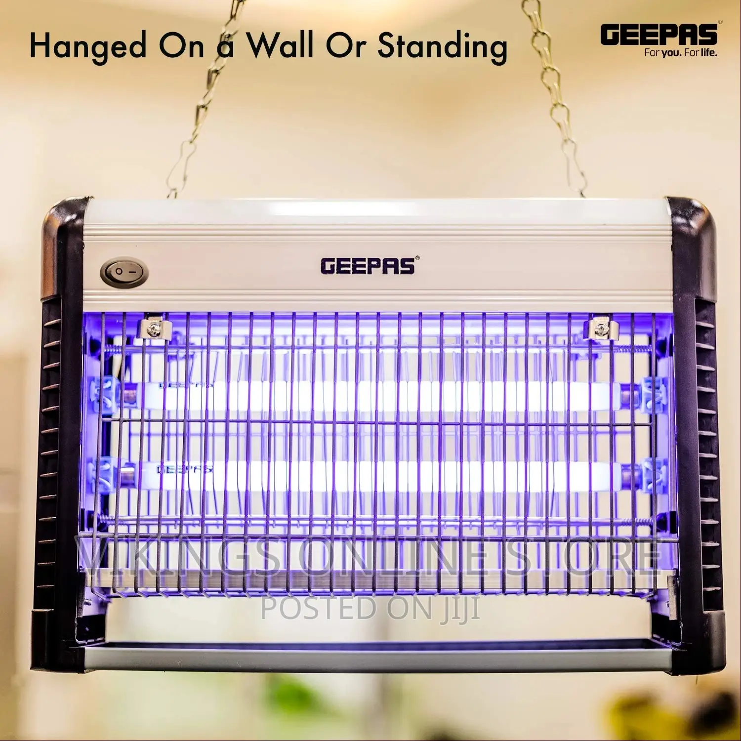 Geepas GBK1131N Fly and Insect Killer – Powerful Fly Zapper
