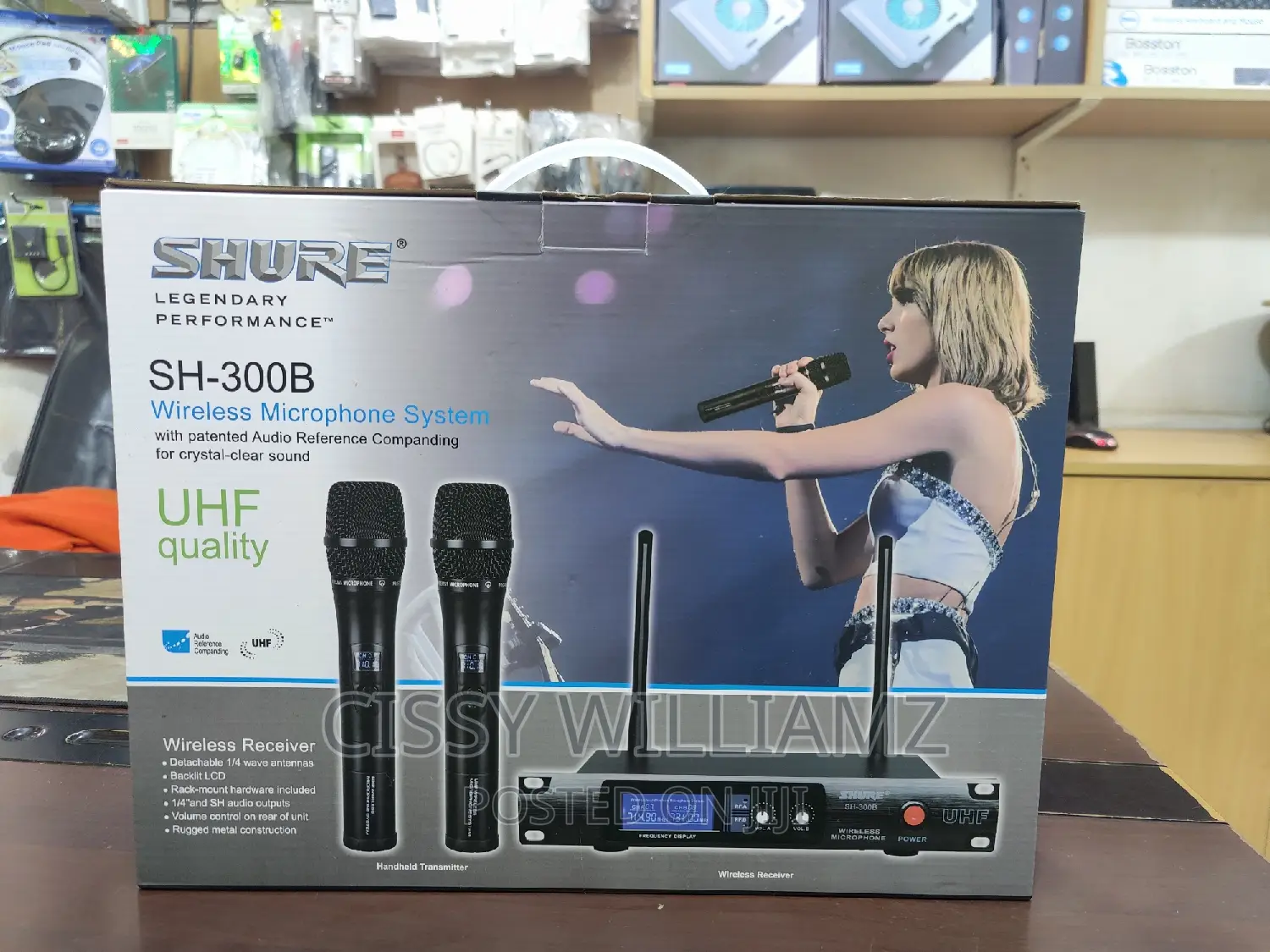 Wireless Shure Microphones Paired Microphone/Microphone