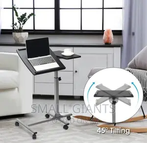 Adjustable Angle Height Rolling Laptop Table