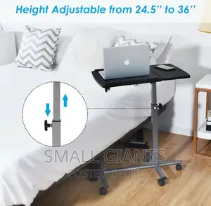 Adjustable Angle Height Rolling Laptop Table
