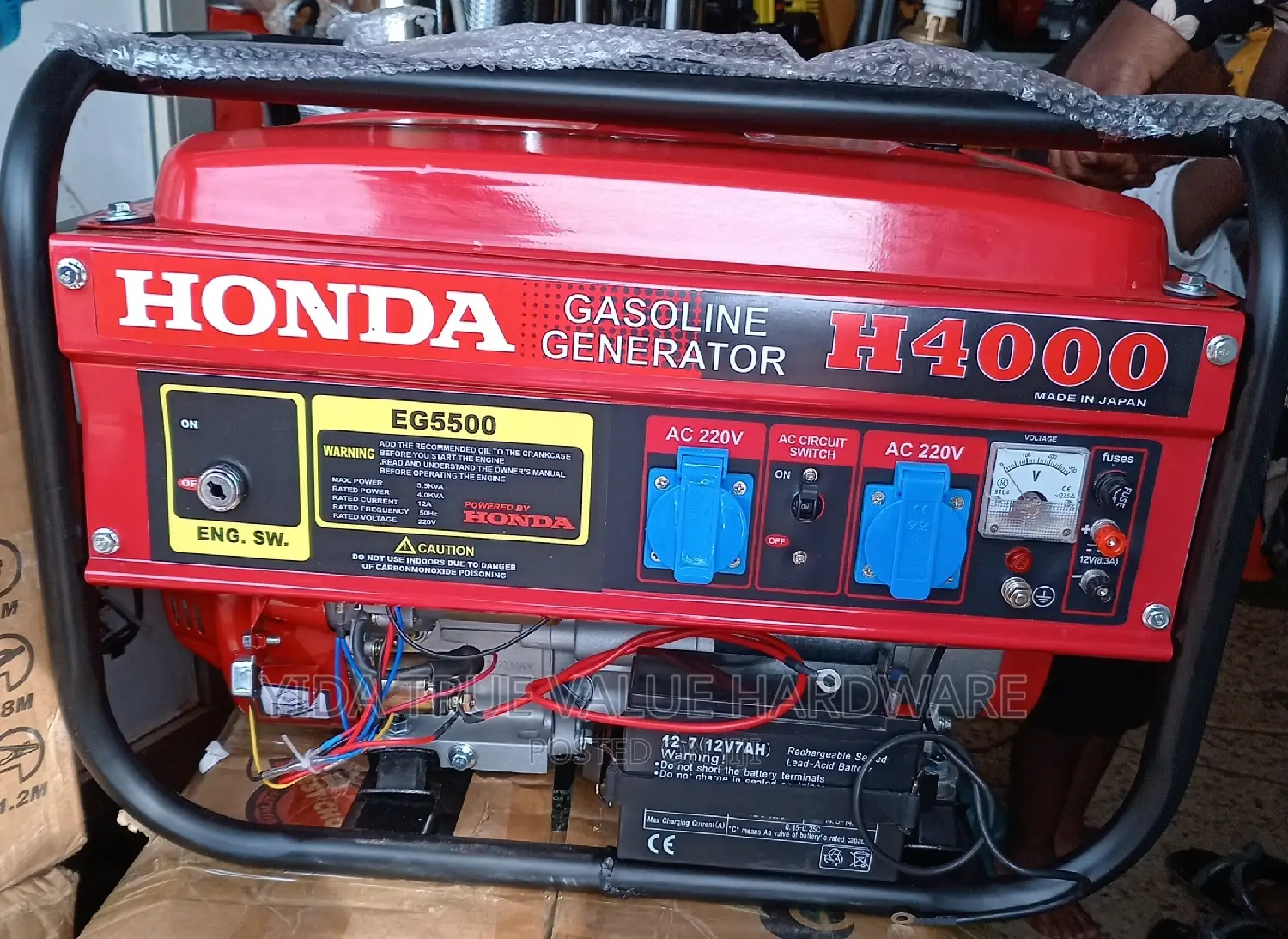 Generator Honda Key Start 3.3kva
