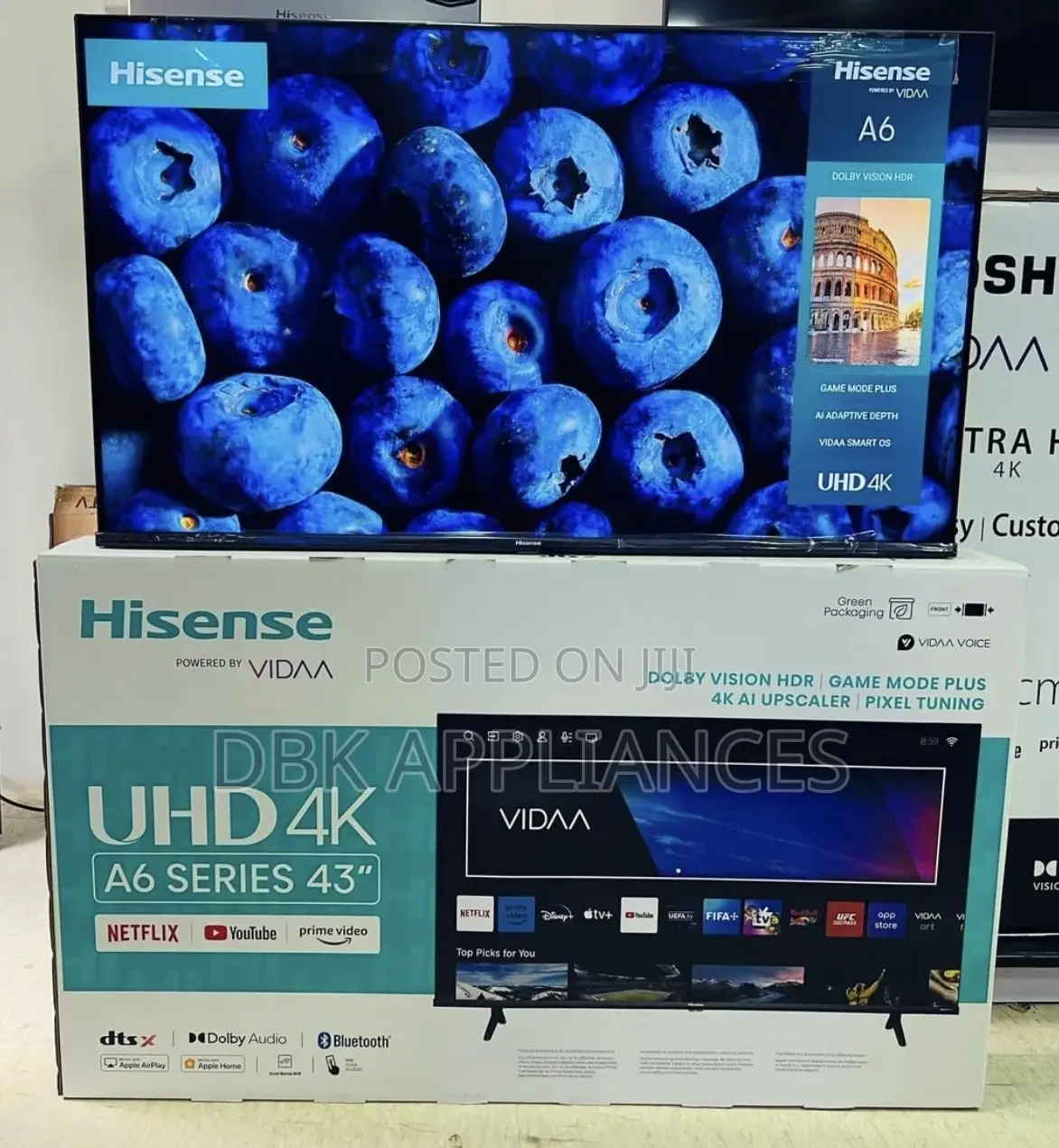 Hisense 43inch Uhd Smart TVS A6series
