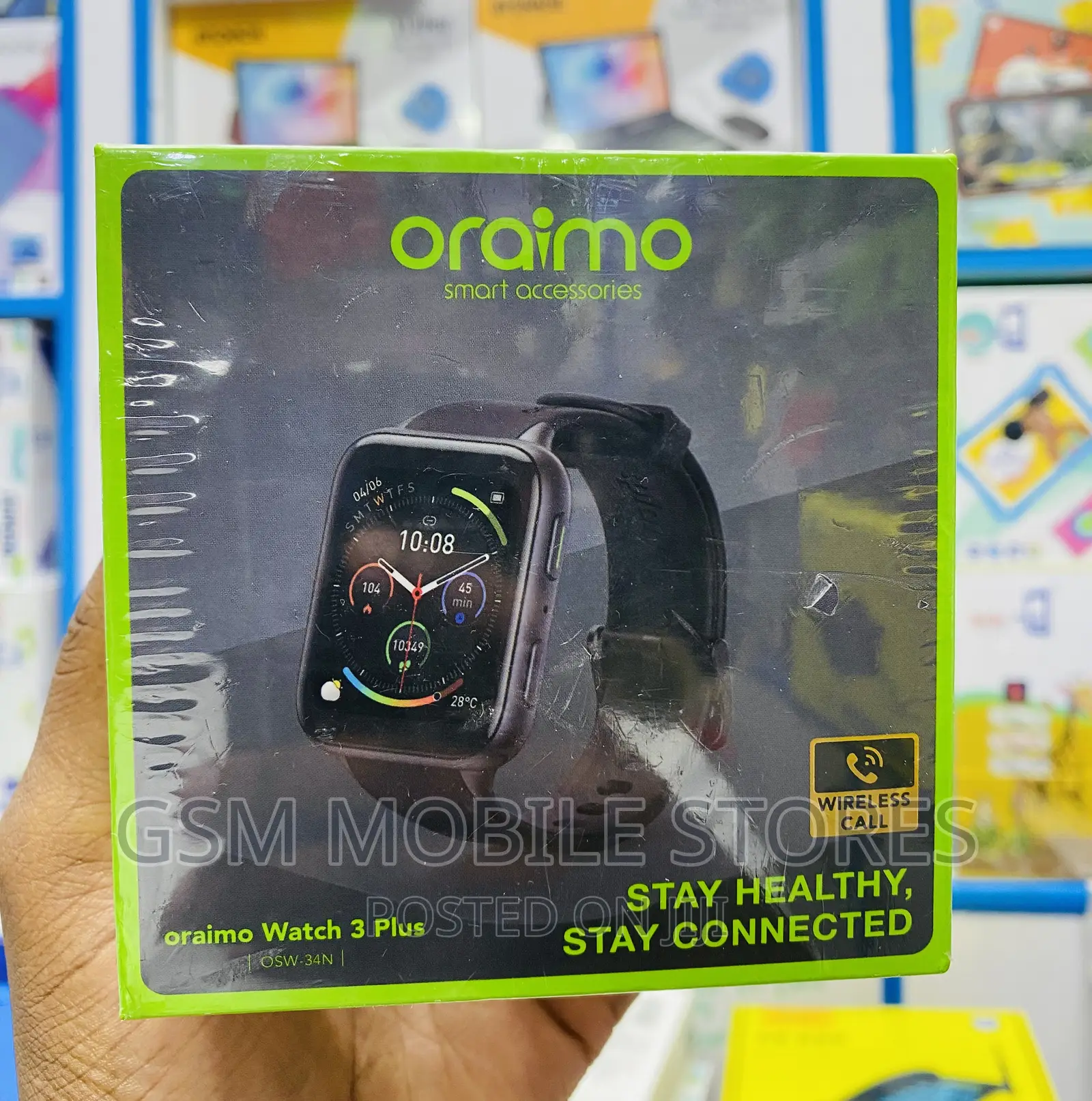 Oraimo Watch 3 Plus Wireless Call 1.83'' Color Screen