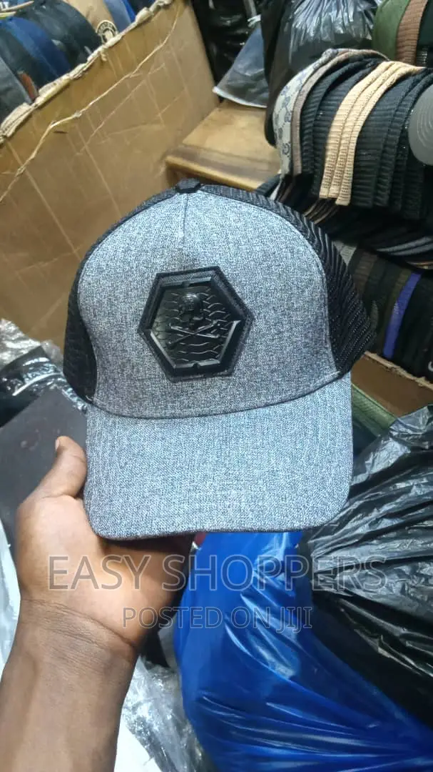 Designer Face Cap Basketball Cap Grey