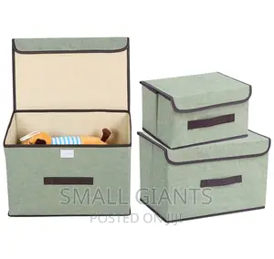 2pcs Clothes Storage Boxes With Lid