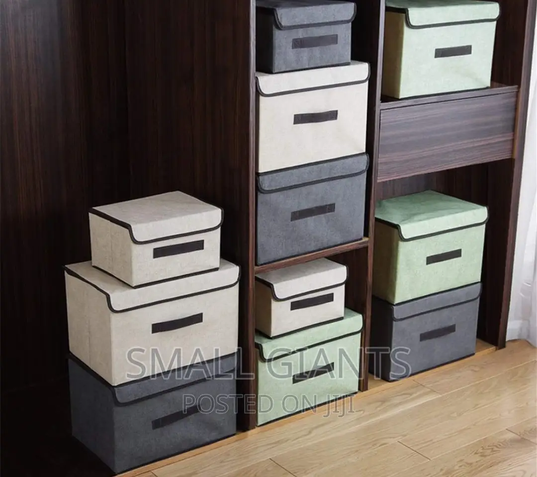 2pcs Clothes Storage Boxes With Lid