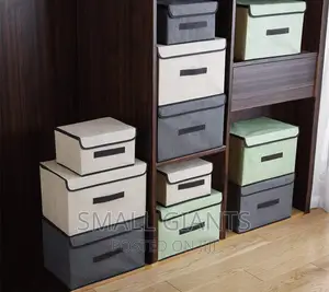 2pcs Clothes Storage Boxes With Lid