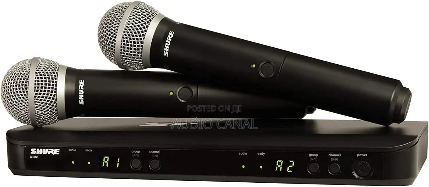 Double Microphone Shure Brand