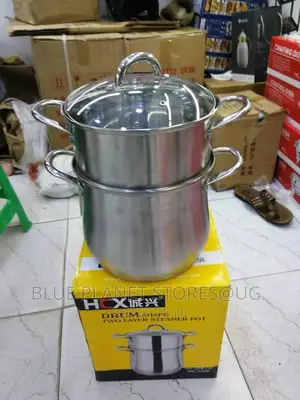 10L Non-Electric 2 Layer Food Steamer Pot \\ Stainless Steel