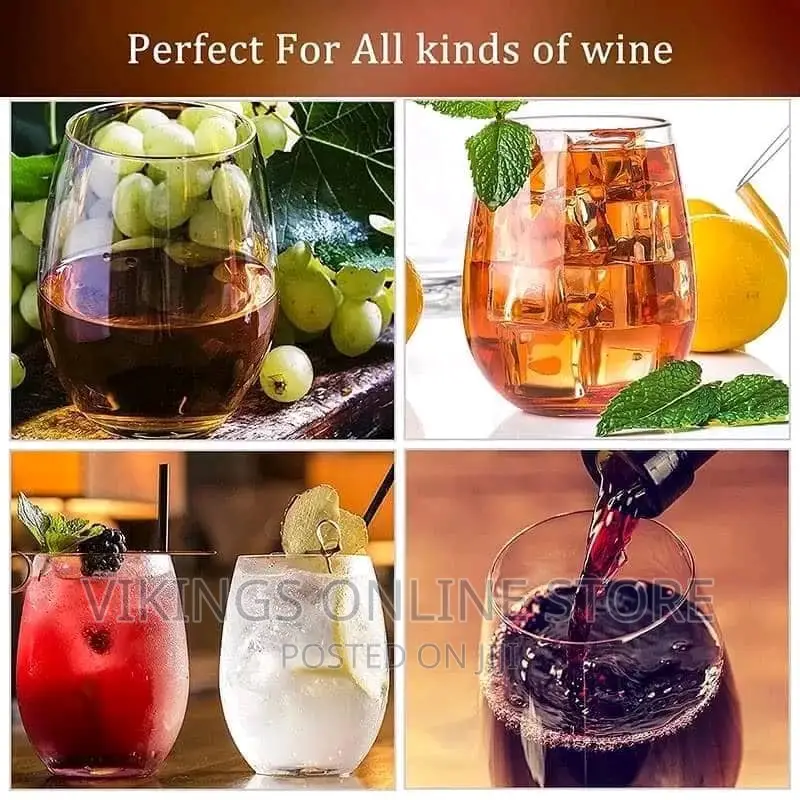 A Dozen of Clear Wine Glasses