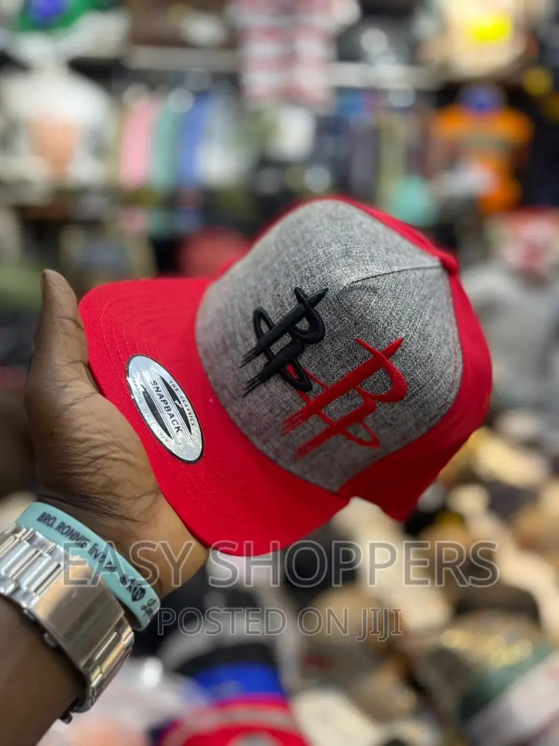 Adjustable Hat Flat Bill Adult Baseball Cap Red