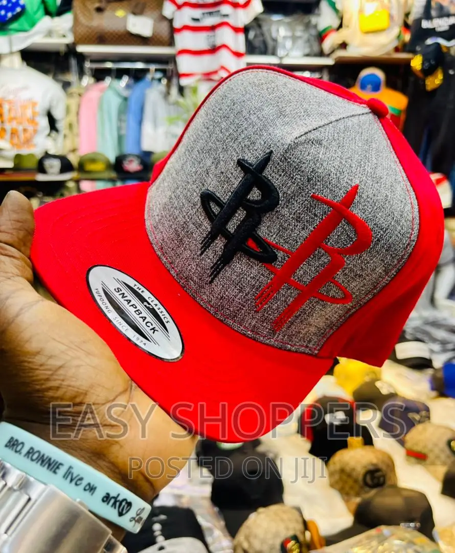 Adjustable Hat Flat Bill Adult Baseball Cap Red