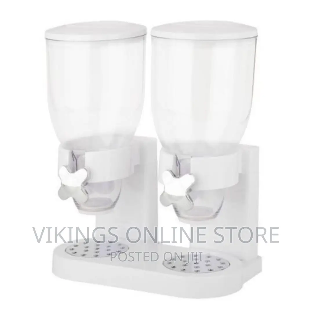 Double Kitchen Food Cereal Dispenser – Colour May Vary