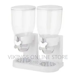 Double Kitchen Food Cereal Dispenser – Colour May Vary