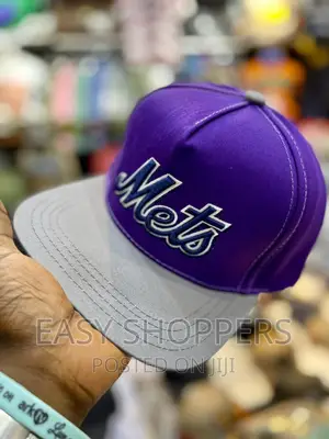 Snapback Adjustable Hat Flat Bill Purple Adult Baseball Cap