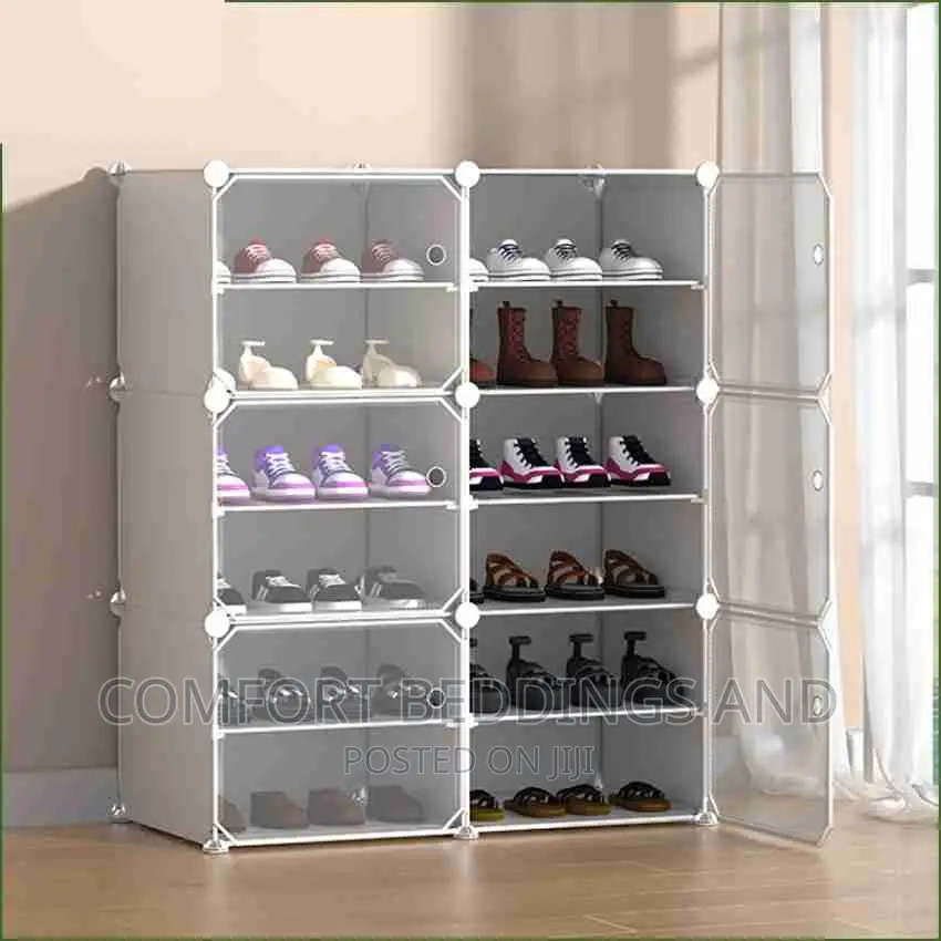 Two Column Plastic Shoe Rack