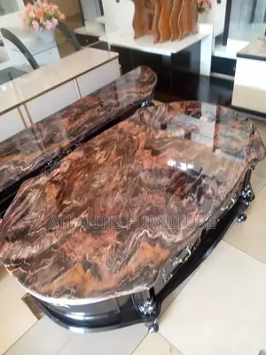 A Set of Mable Table and Flow Cabinet.