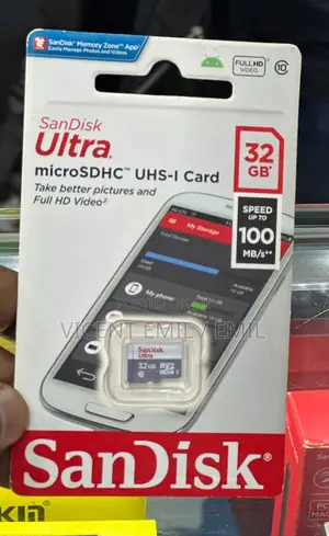Sandisk Ultra 32GB Memory Card 100 MB/S**