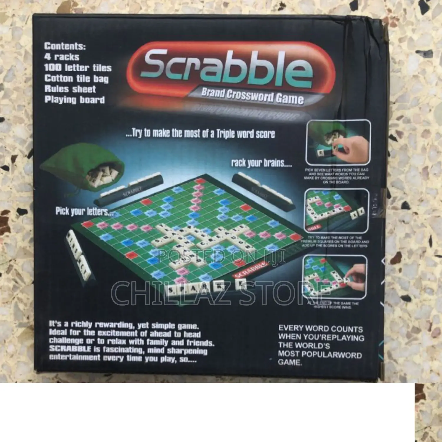 Scrabble Table Game.
